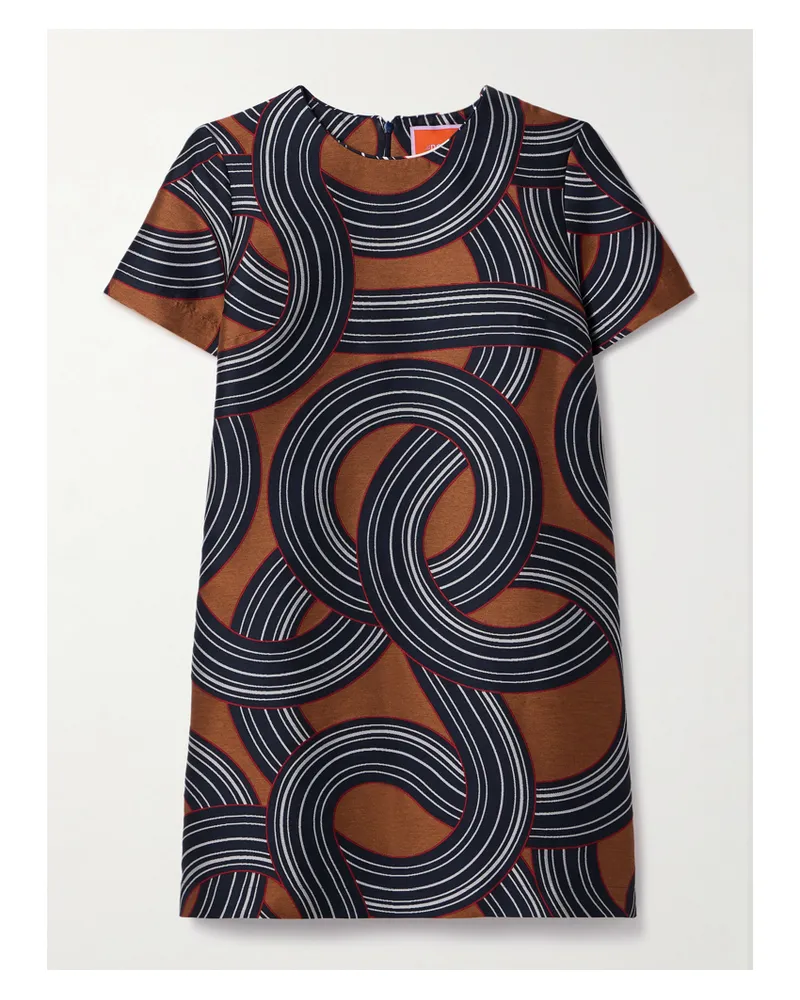 La DoubleJ Icon Minikleid Aus Jacquard - Blau Blau