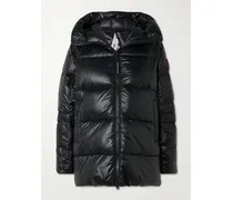 Cypress Daunenjacke Aus Gestepptem Shell Mit Kapuze - Schwarz