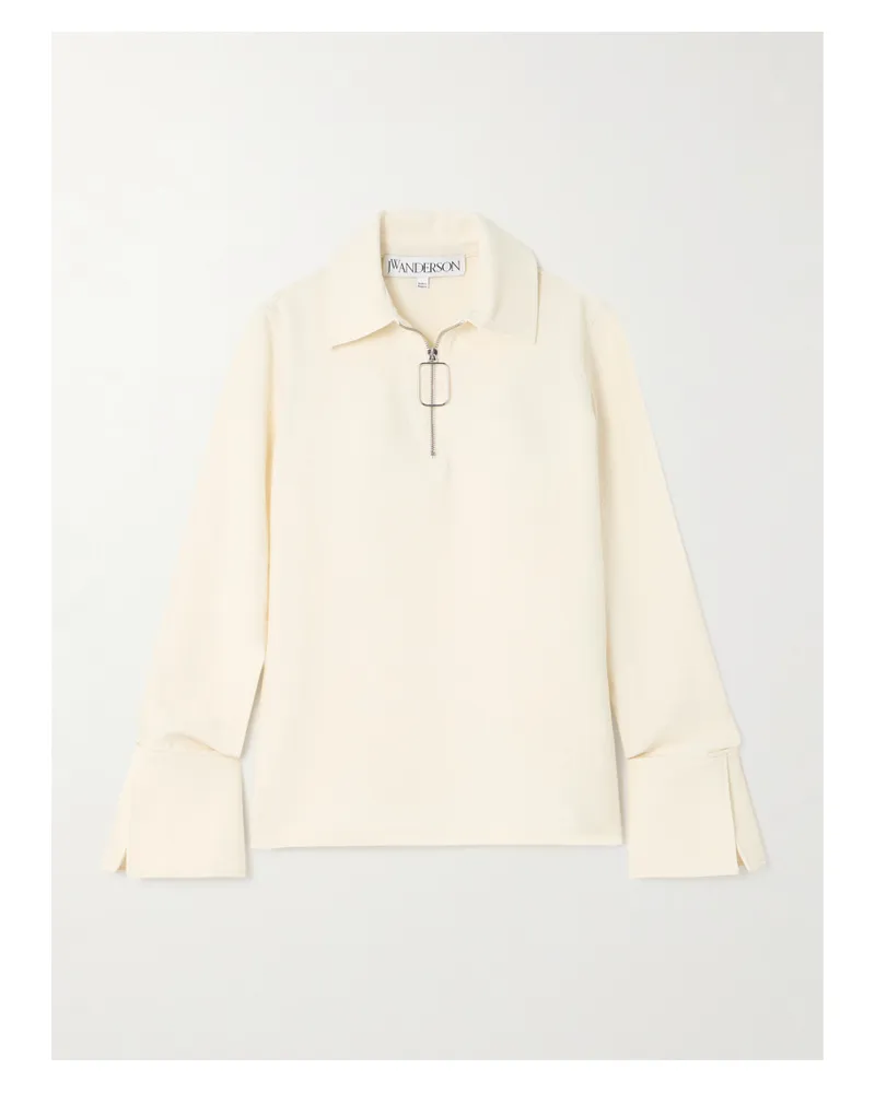 J.W.Anderson Oberteil Aus Cloqué-jersey - Creme Creme