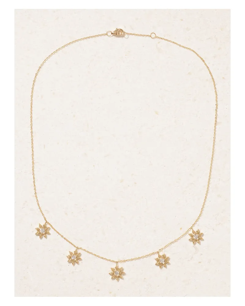 L’Atelier Nawbar Five Star Seed Kette Aus 18 Karat Gold Mit Diamanten Gold
