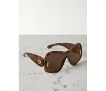 Anagram Oversized-sonnenbrille Mit D-rahmen Aus Azetat In Hornoptik