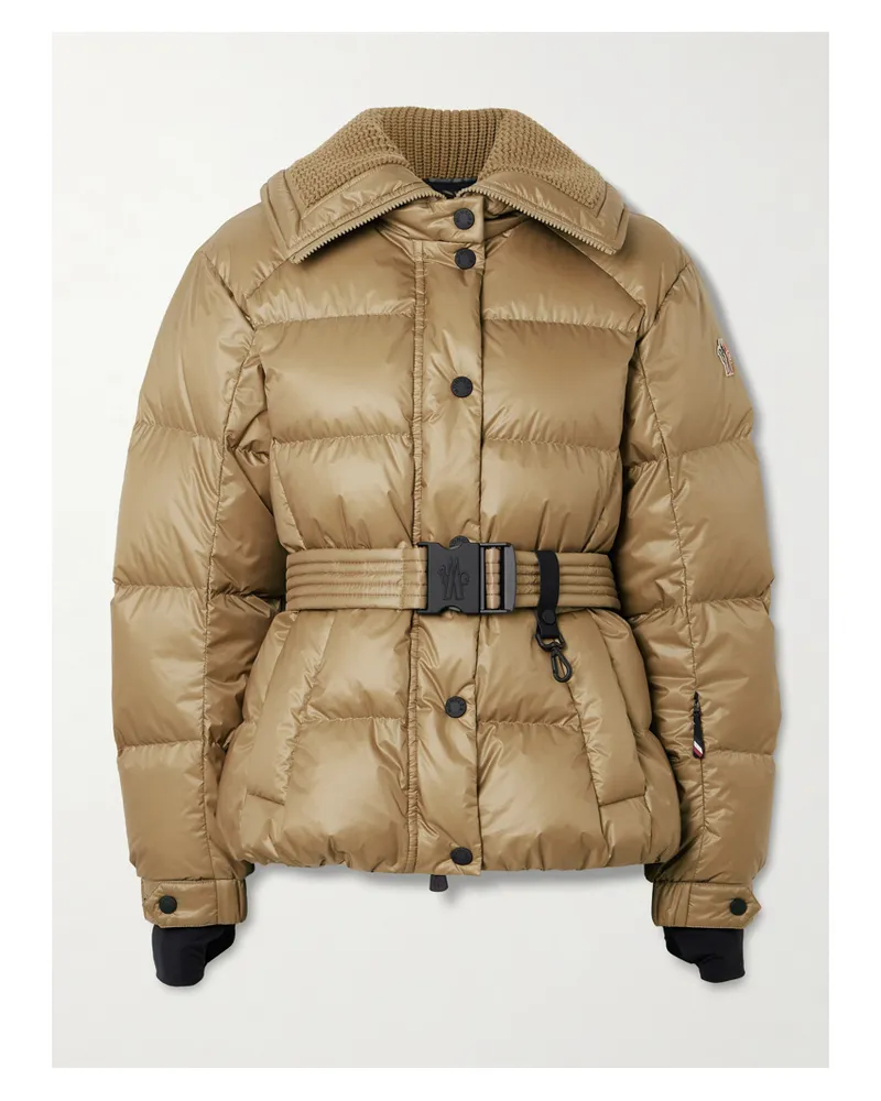 Moncler Bataillouse Quilted Down Ski Jacket - Brown Brown