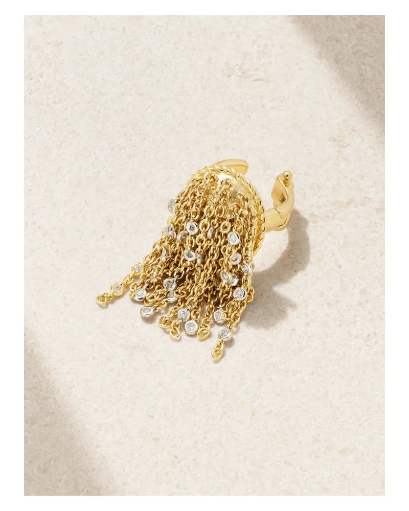 Yvonne Léon Ear Cuff Aus 18 Karat Gold Mit Diamanten Gold