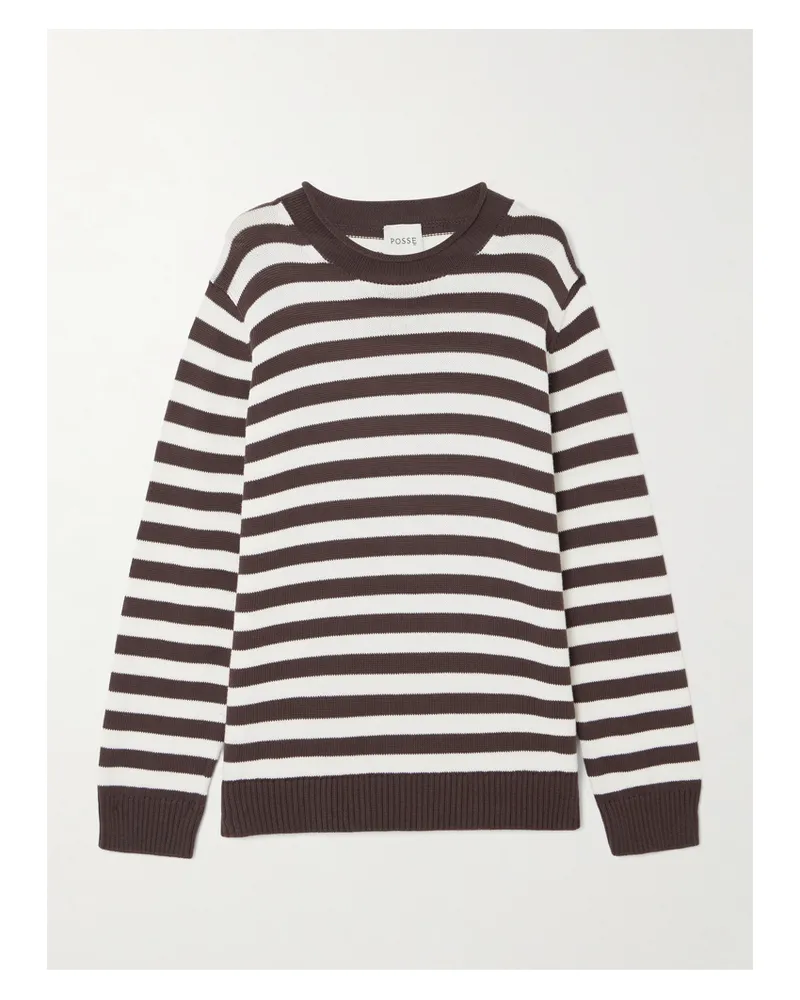 Posse Lara Striped Cotton Sweater - Multi Multi