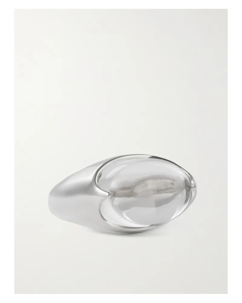 Loren Stewart Orb Sterling Silver Quartz Ring Silver