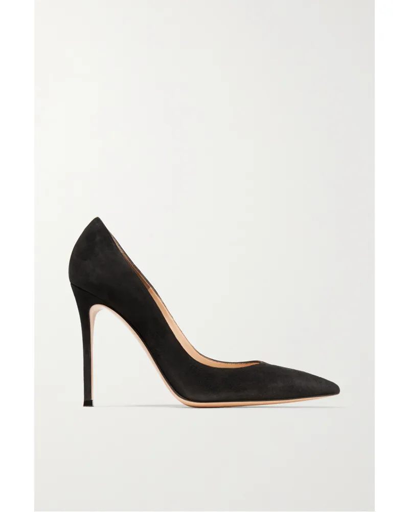 Gianvito Rossi 105 Pumps aus Veloursleder Schwarz