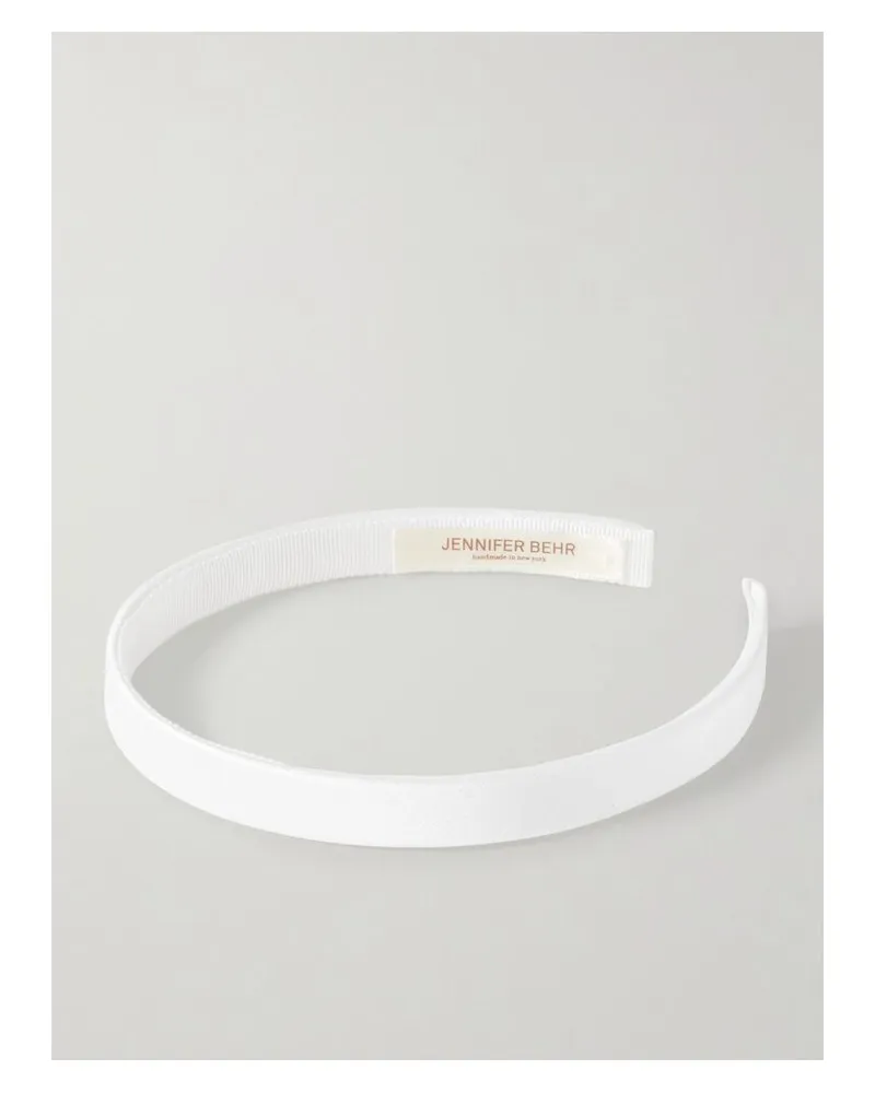 Jennifer Behr Lucy Haarreif Aus Seidensatin - Creme Creme