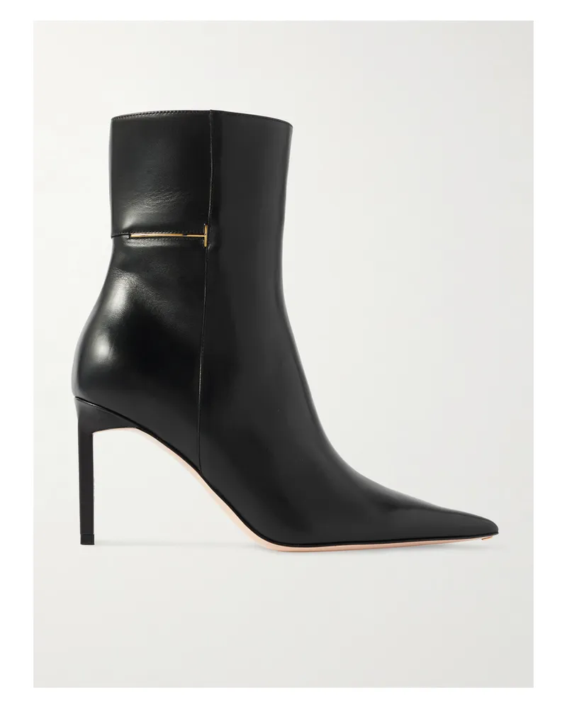 Tom Ford Julianne Ankle Boots Aus Leder Mit Verzierung - Schwarz Schwarz