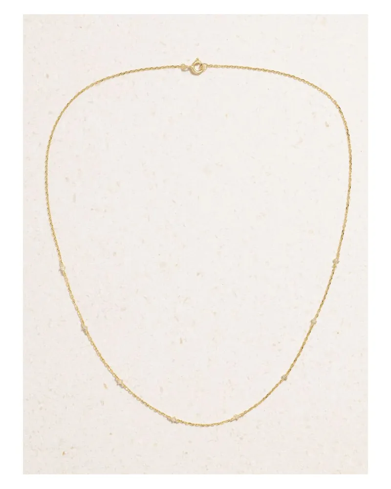 Stone & Strand Kette Aus 10 Karat Gold Mit Diamanten Gold