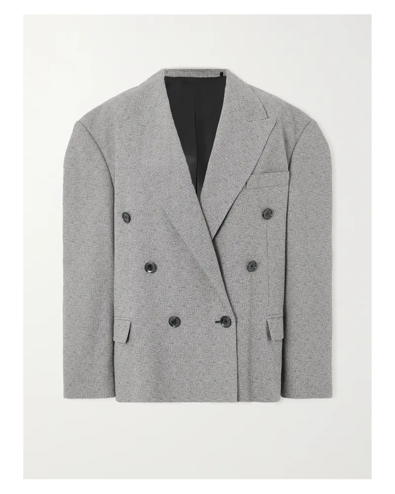 Isabel Marant Klero Doppelreihiger Blazer Aus Tweed - Grau Grau