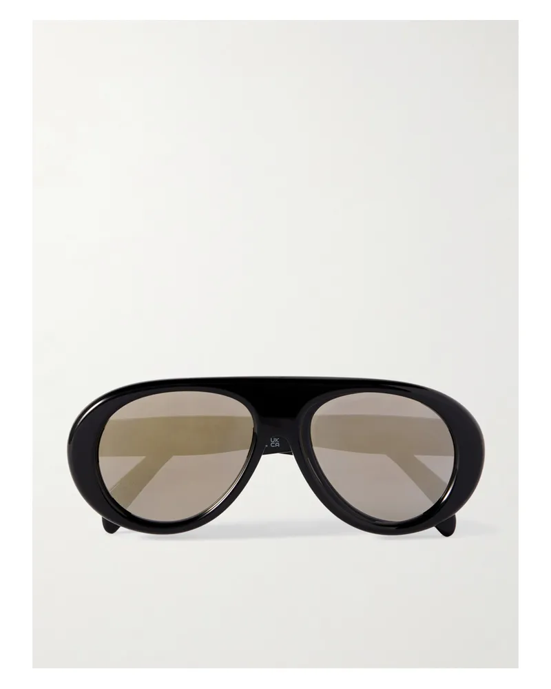 Celine Aviator-style Acetate Sunglasses - Black Black