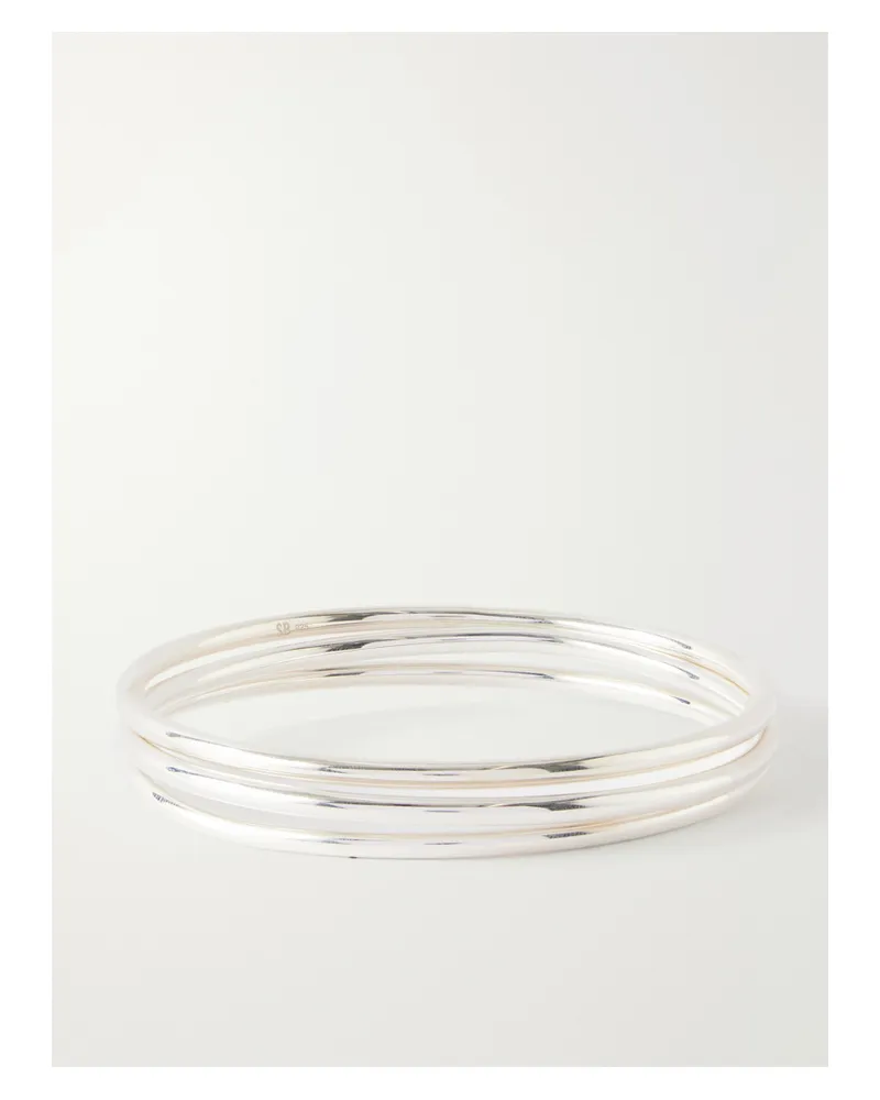 Sophie Buhai Kaya Set-of-three Silver Bangles Silver