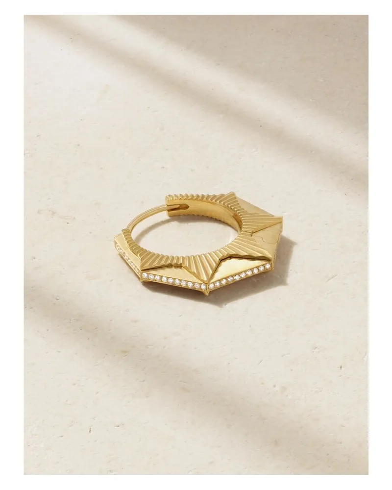 Marie Lichtenberg Nyc Einzelne Creole Aus 18 Karat Gold Mit Diamanten Gold