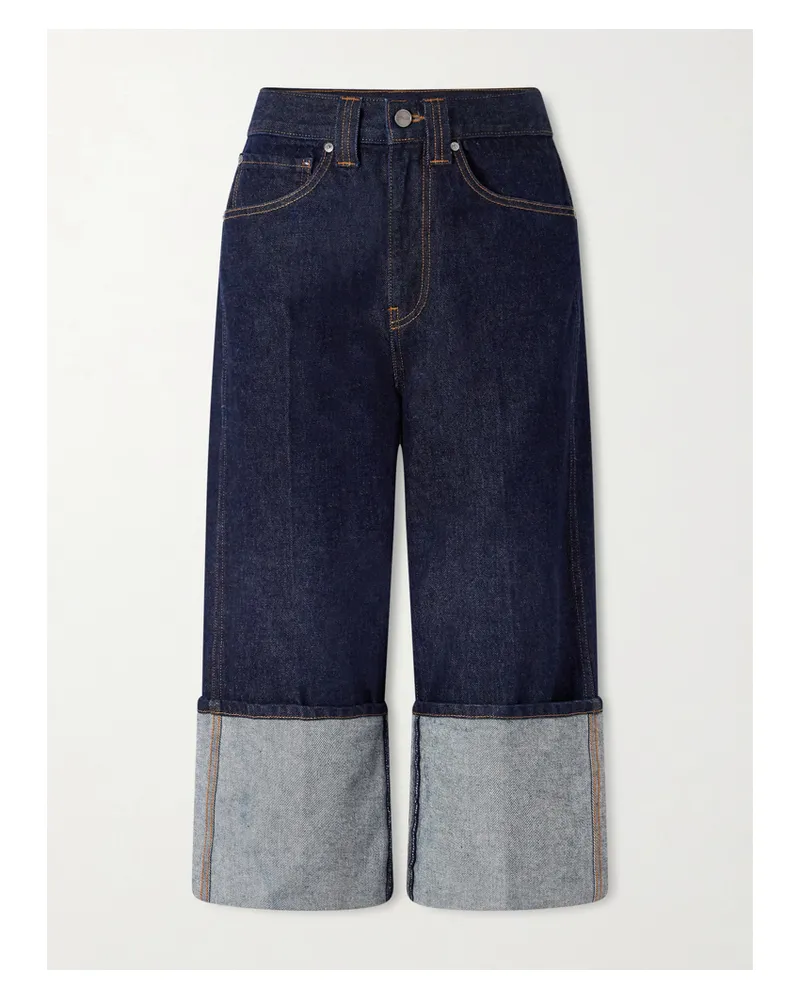 KHAITE Boyle Verkürzte, Tief Sitzende Jeans - Blau Blau