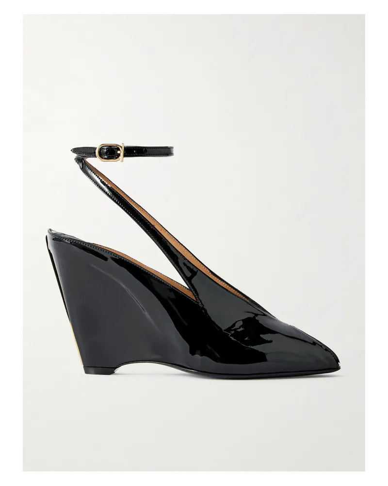 Ferragamo Arcadia Pumps Aus Lackleder - Schwarz Schwarz