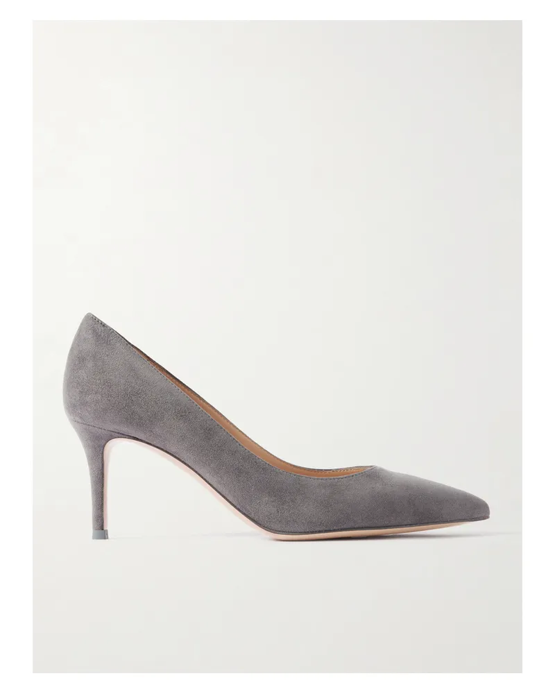Gianvito Rossi Gianvito 70 Pumps Aus Veloursleder - Grau Grau