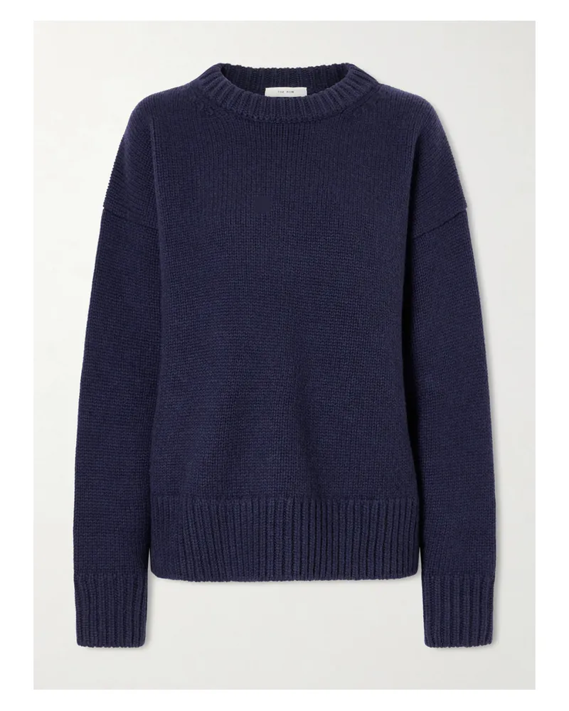 The Row Essentials Ophelia Oversized-pullover Aus Einer Woll-kaschmirmischung - Blau Blau