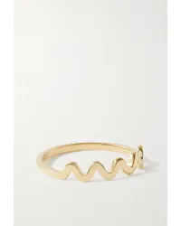 Stone & Strand Zig Zag Ring aus 10 Karat Gold