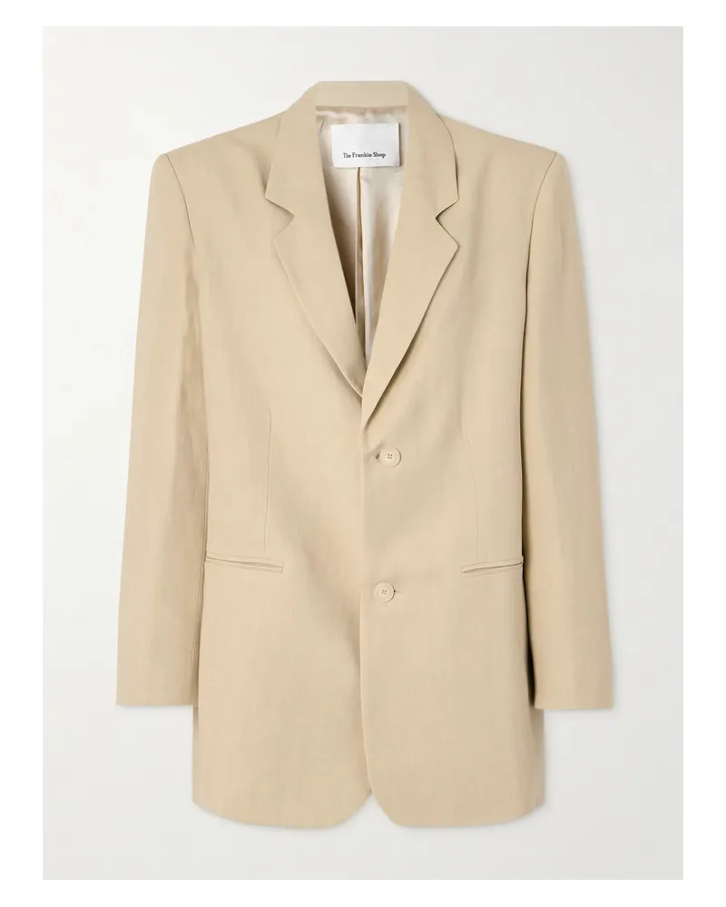 FRANKIE Shop Aiden Blazer aus Twill Neutral