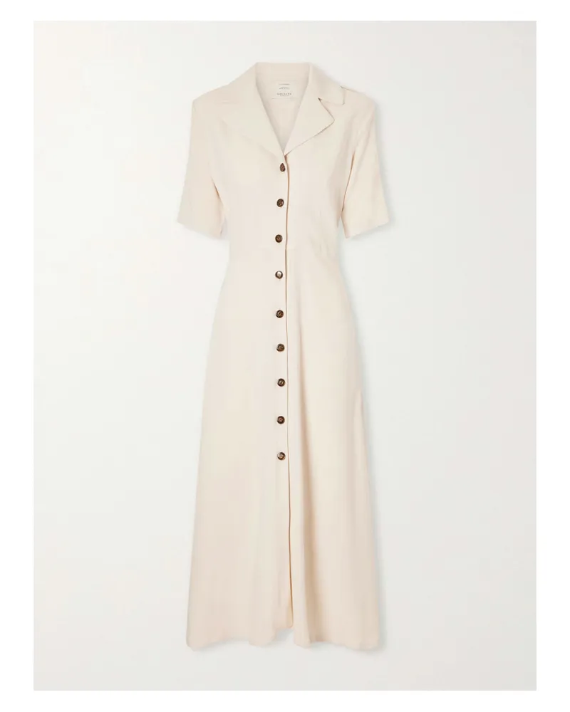 Giuliva Heritage Collection Woven Midi Dress - White White