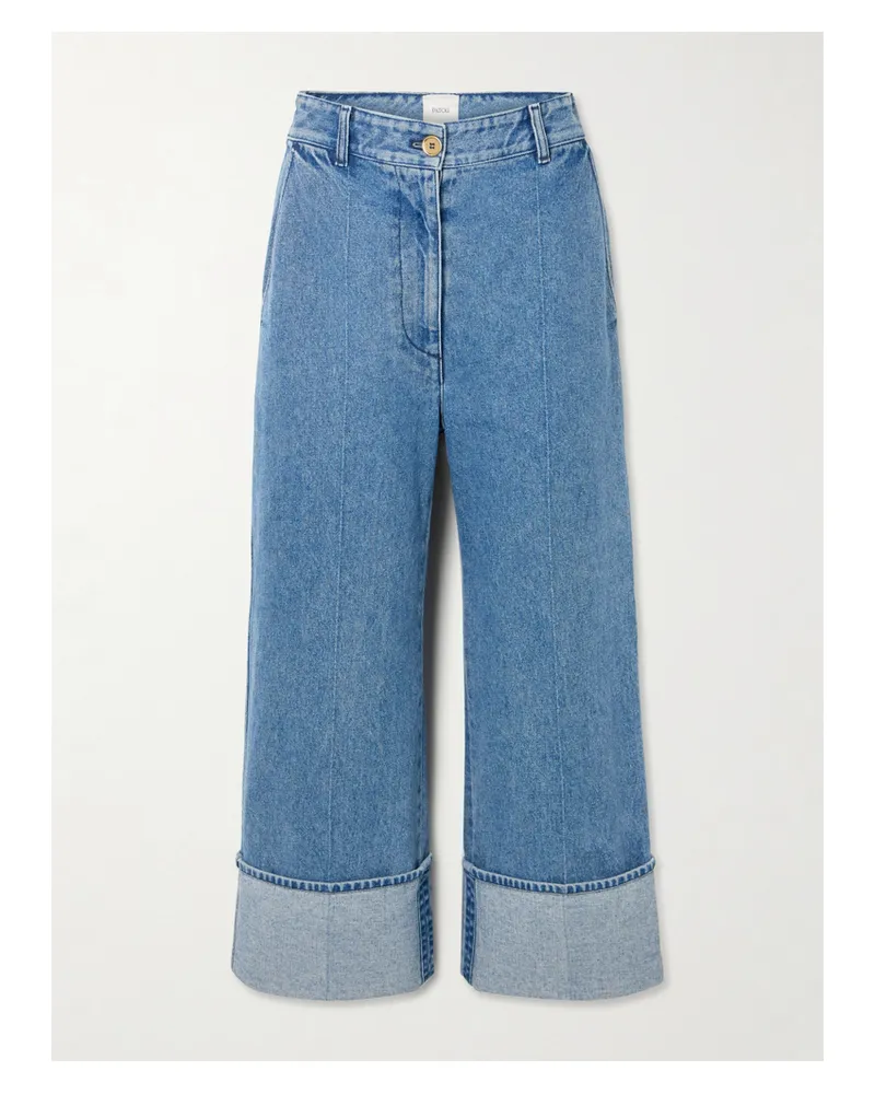 Patou Iconic High-rise Straight-leg Jeans - Blue Blue