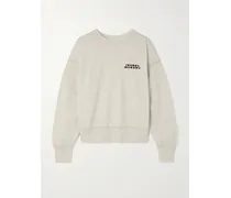 Shad Sweatshirt Aus Jersey Aus Einer Biobaumwollmischung Mit Stickerei - Ecru