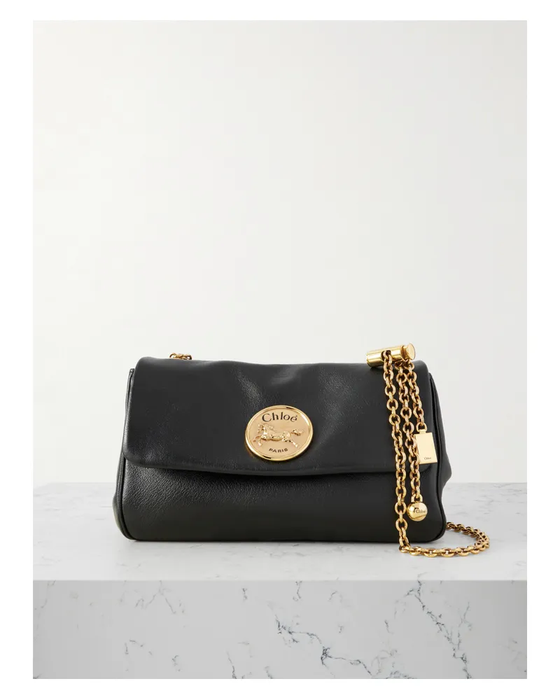 Chloé Heritage Kleine Schultertasche Aus Leder - Schwarz Schwarz