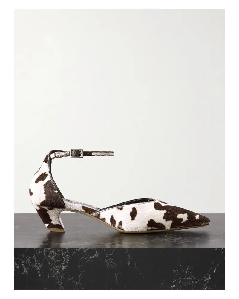Le Monde Béryl Victoria Pumps Aus Kalbshaar Mit Kuhprint - Mehrfarbig Mehrfarbig