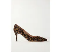 Gianvito 70 Leopard-print Suede Pumps - Animal Print