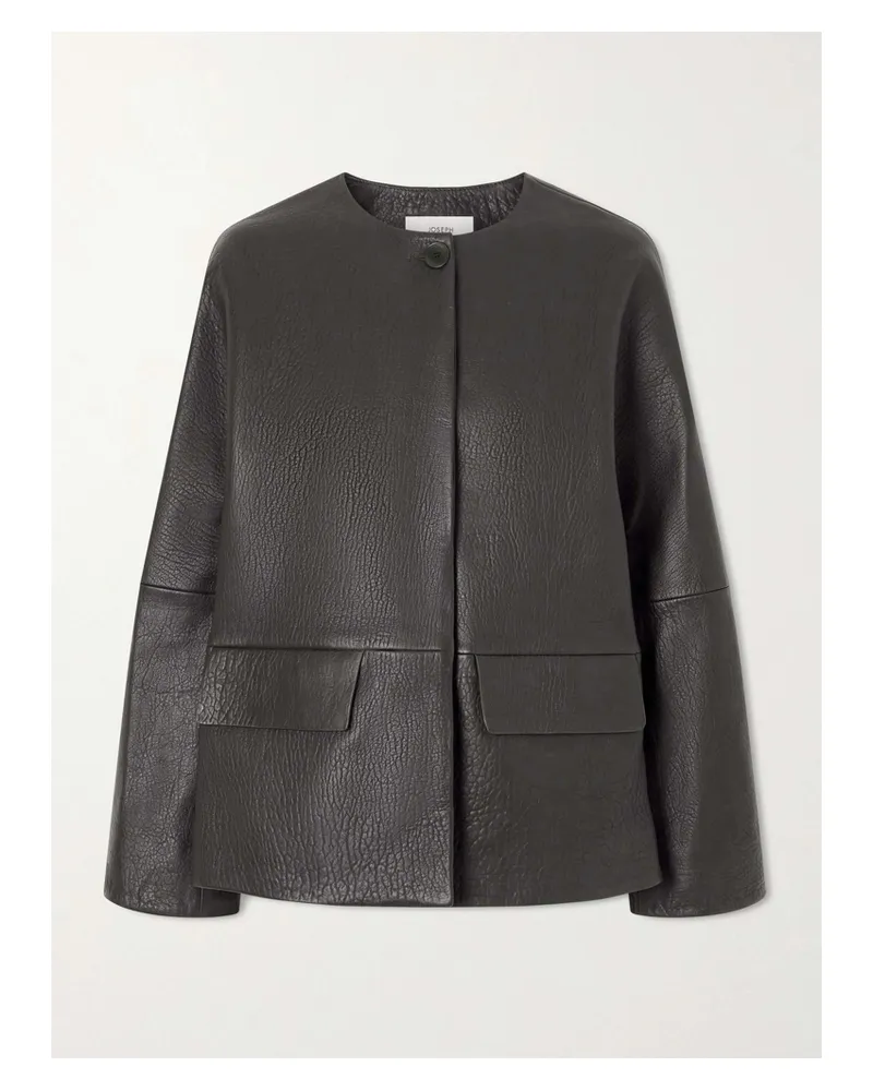 Joseph Barbs Jacke Aus Strukturiertem Leder - Braun Braun