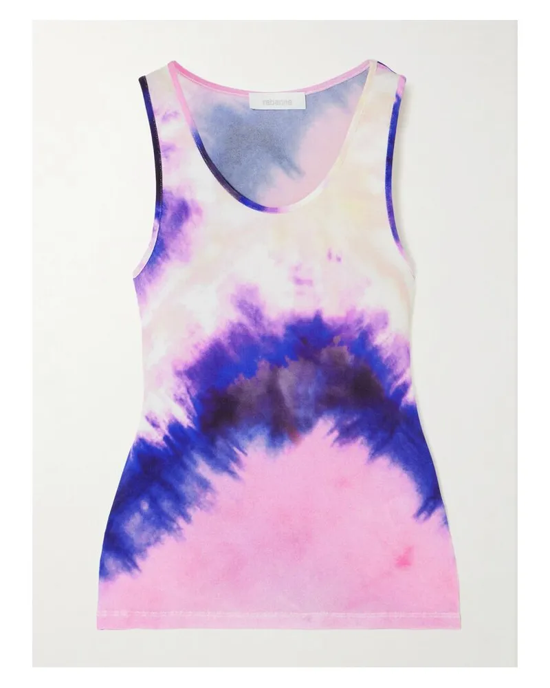 Paco Rabanne Tanktop Aus Stretch-crêpe Mit Batikmuster - Pink Pink