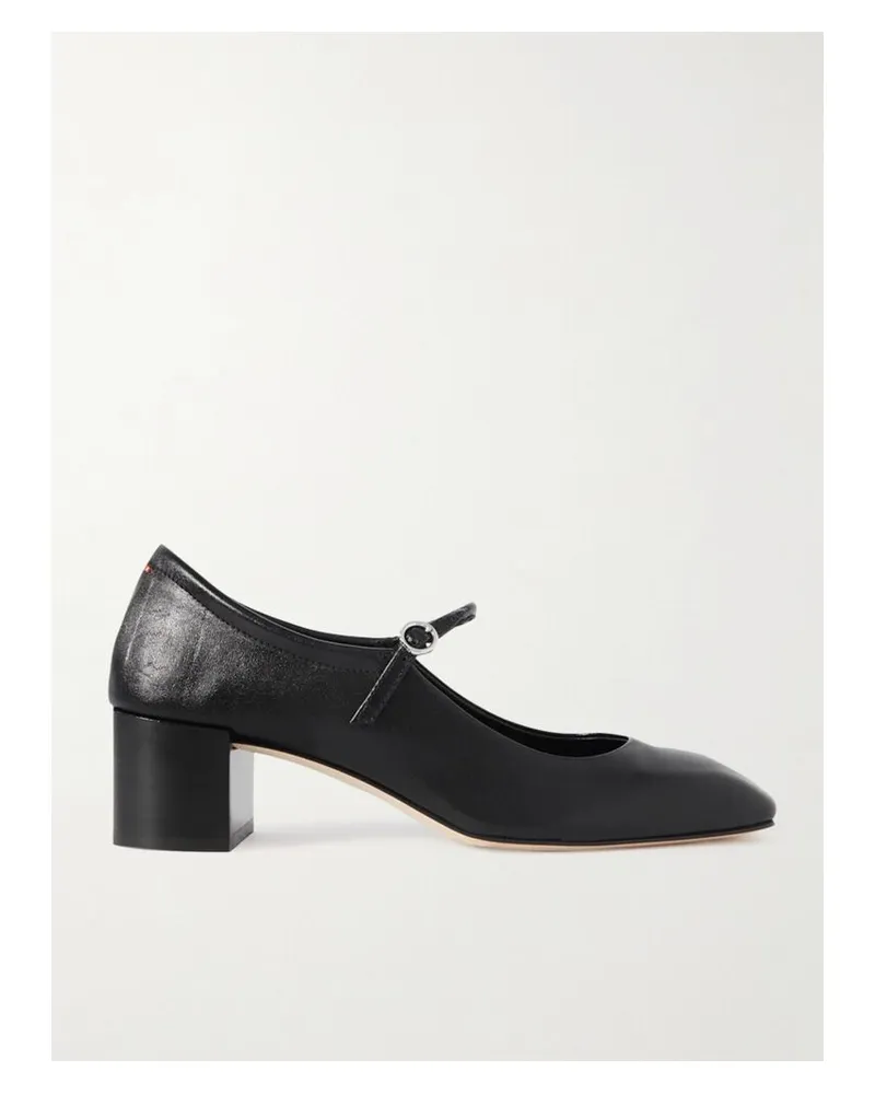 aeyde Aline Mary-jane-pumps Aus Leder - Schwarz Schwarz