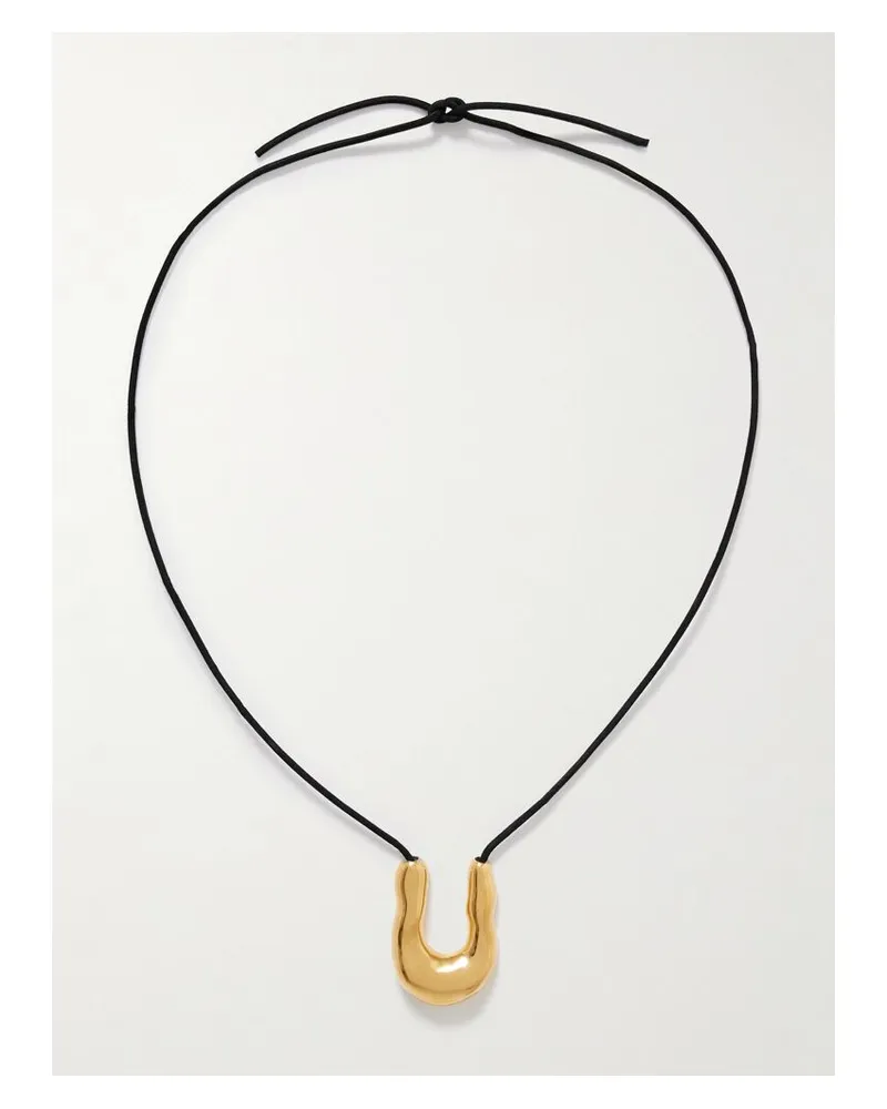 AGMES Wishbone Kordelkette Mit Detail Aus Gold-vermeil Gold