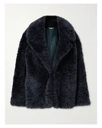 Stella McCartney Jacke aus Shearling-imitat Blau