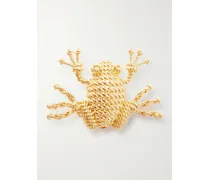 Frog Goldfarbene Brosche