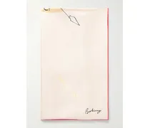 Printed Silk-twill Scarf - Neutrals