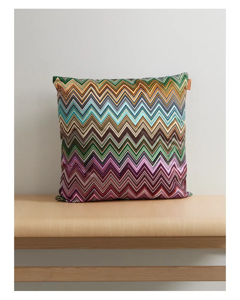 Missoni Home Jarris Daunenkissen Aus Gestreifter Baumwolle - Mehrfarbig Mehrfarbig