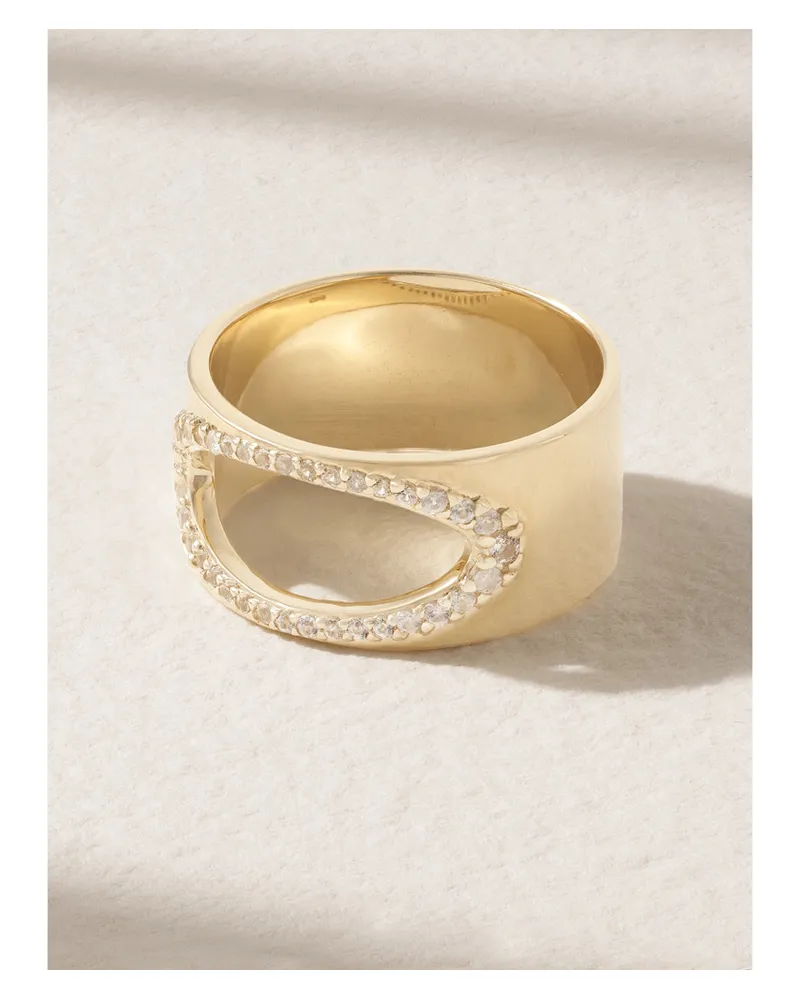 Pascale Monvoisin Gigi Ring Aus 9 Karat Gold Mit Saphiren Gold