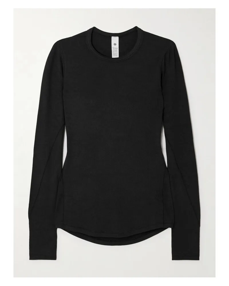 LULULEMON Hold Tight Oberteil Aus Geripptem Lenzing™-modal-jersey Mit Stretch-anteil - Schwarz Schwarz