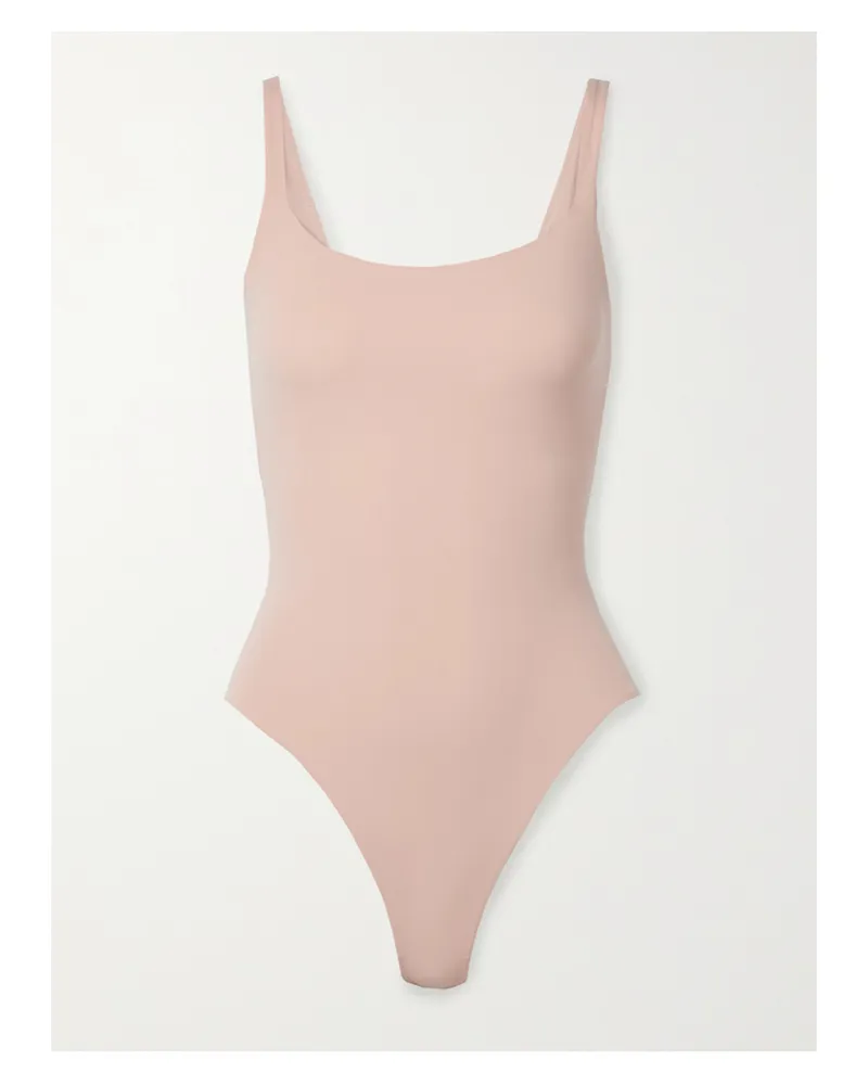 SKIMS Fits Everybody Square Neck Bodysuit – Mica – String-body - Neutral Neutral