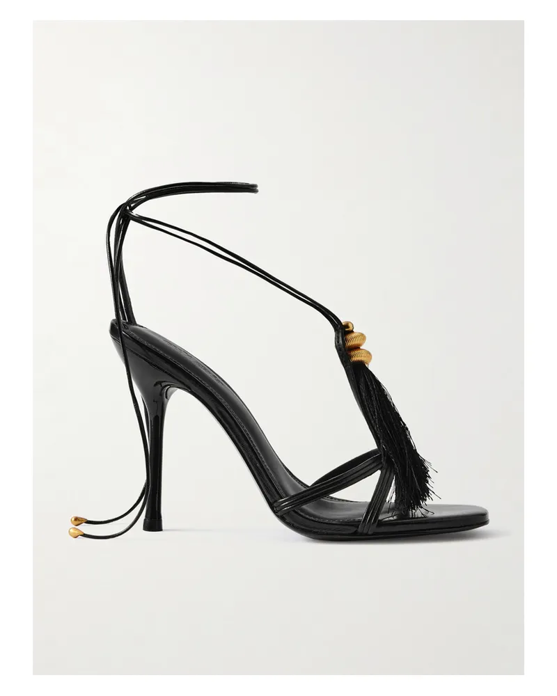 Cult Gaia Farah Sandalen Aus Leder Mit Verzierung - Schwarz Schwarz