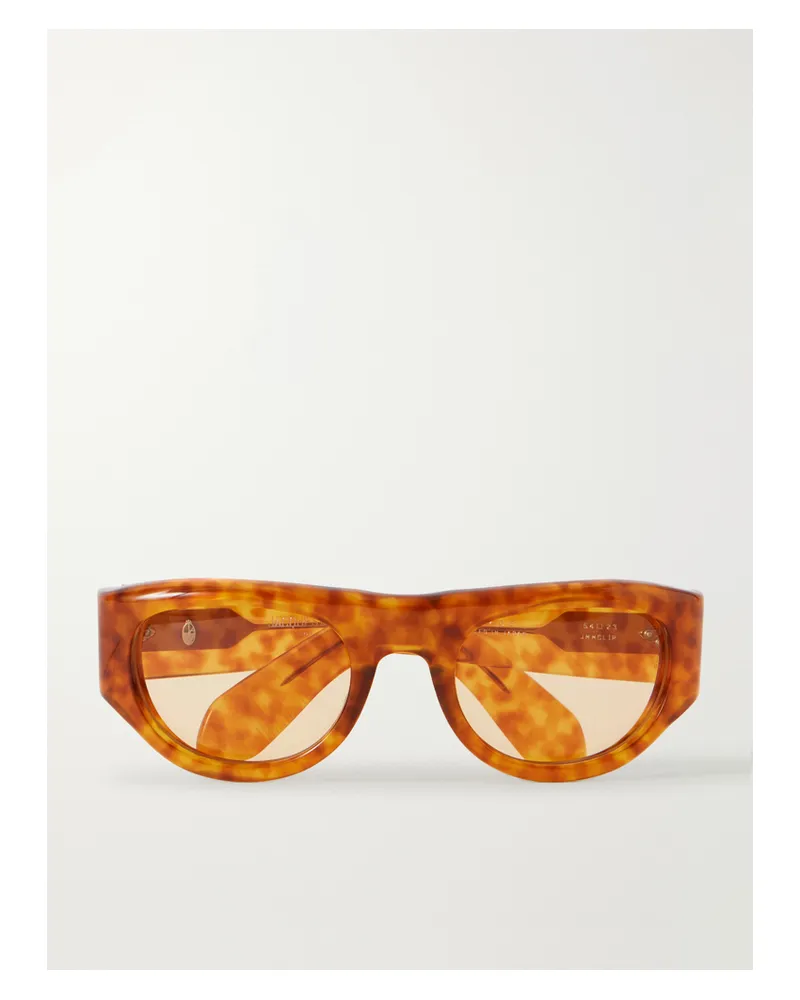 Jacques Marie Mage Sonnenbrille Mit D-rahmen Aus Azetat In Hornoptik - Braun Braun