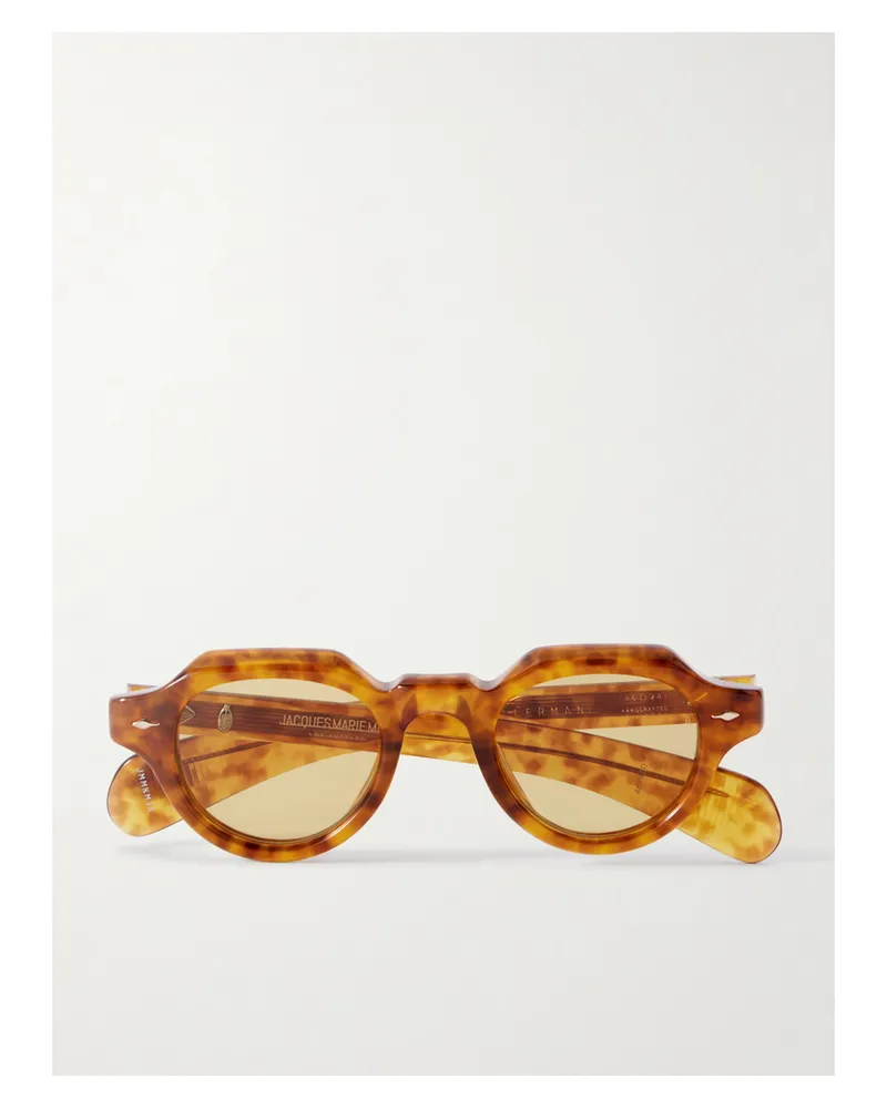 Jacques Marie Mage Kellerman Sonnenbrille Mit Rundem Rahmen Aus Azetat - Braun Braun