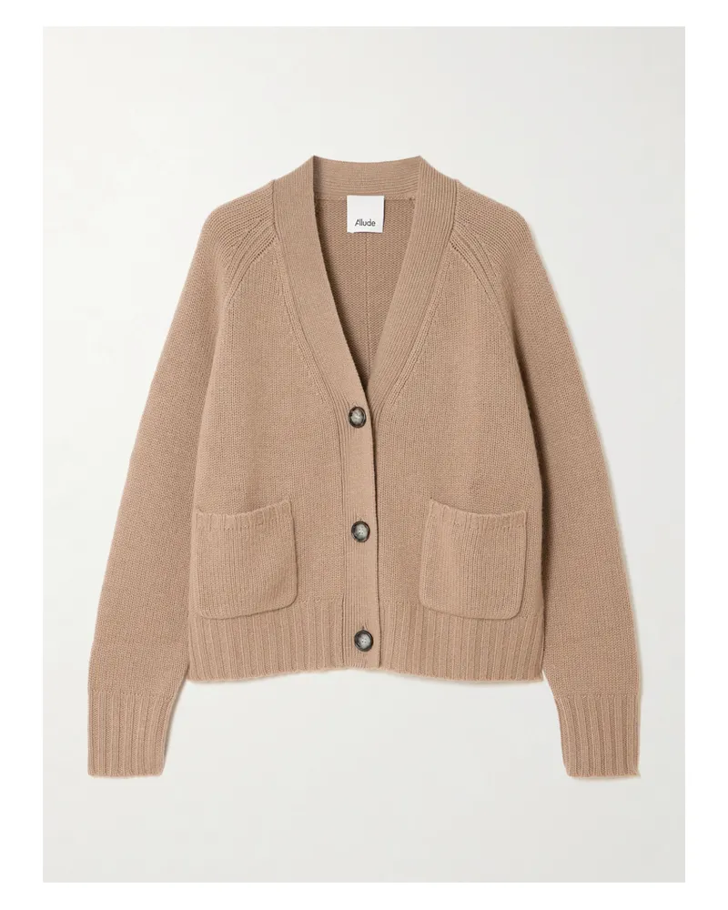 ALLUDE Cardigan Aus Einer Woll-kaschmirmischung - Braun Braun