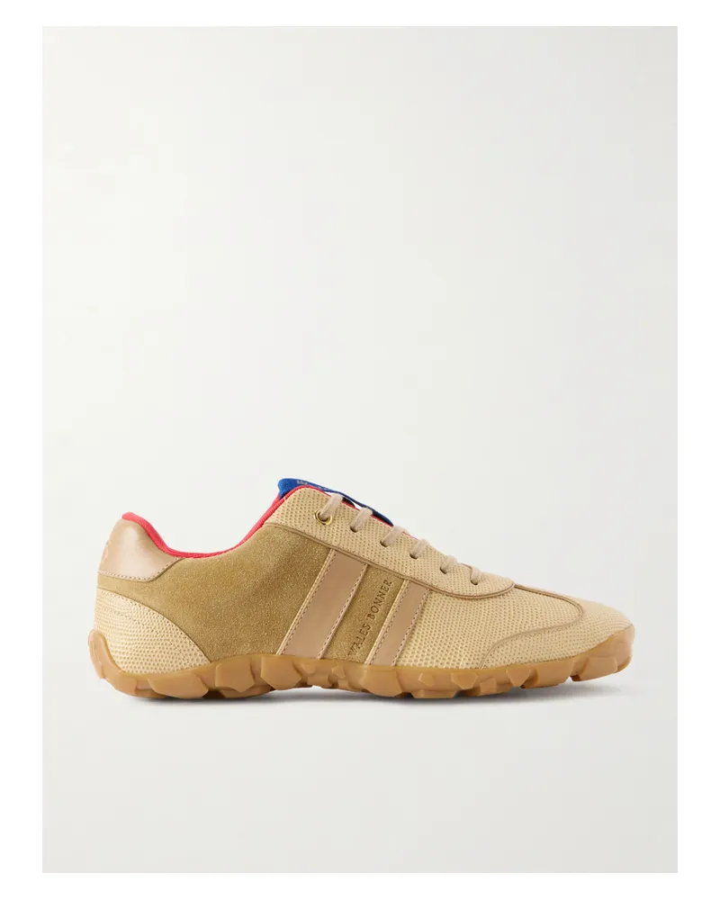 Wales Bonner Sneakers Aus Veloursleder Und Leder Mit Eidechseneffekt - Neutral Neutral