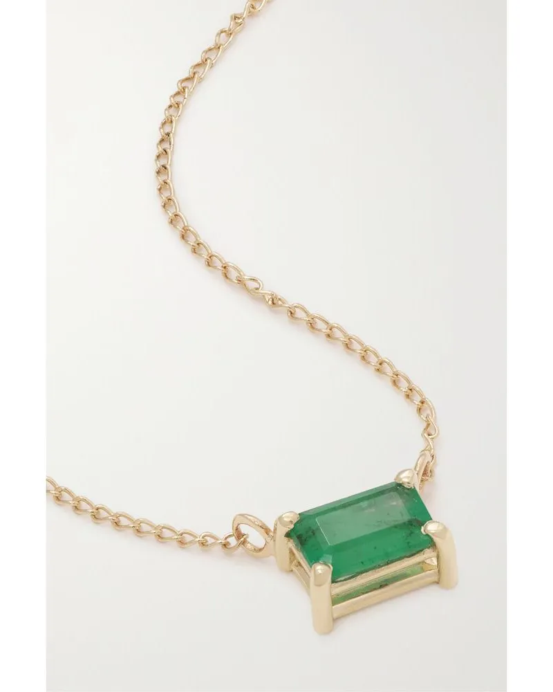 Melissa Joy Manning Kette Aus Recyceltem 14 Karat Gold Mit Smaragd - Grün Grün