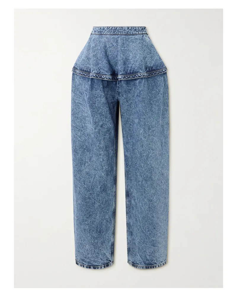 Alaïa Wide-leg Jeans - Blue Blue