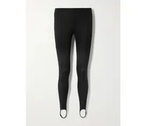 Caserta Leggings Aus Stretch-jersey Mit Steg - Schwarz