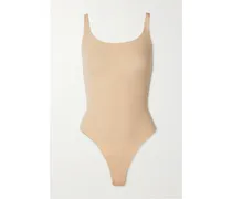 Fits Everybody Square Neck Bodysuit – Sand – String-body