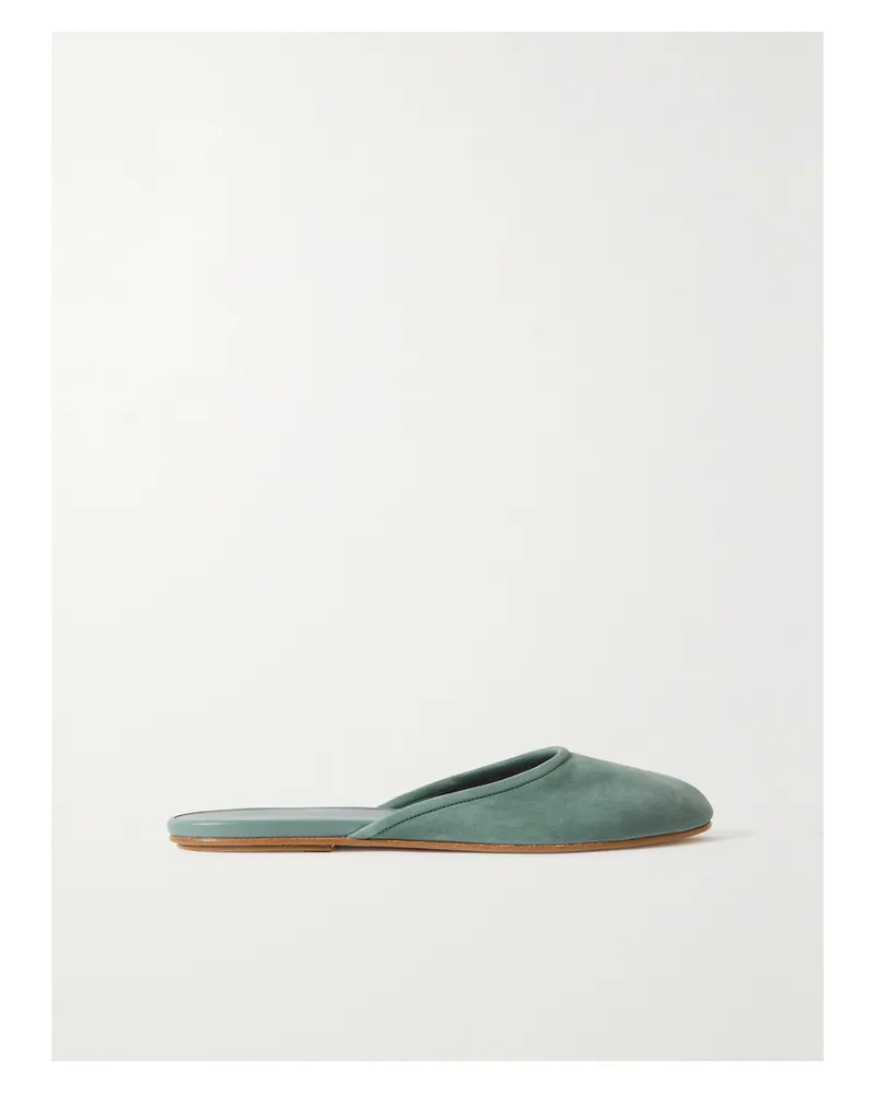The Row Sleeper Slippers Aus Leder - Blau Blau